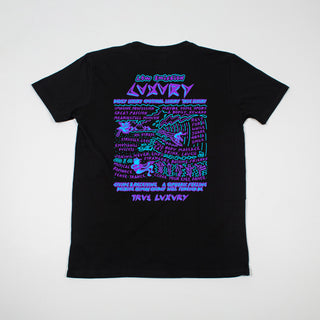 Low emission luxury black tee