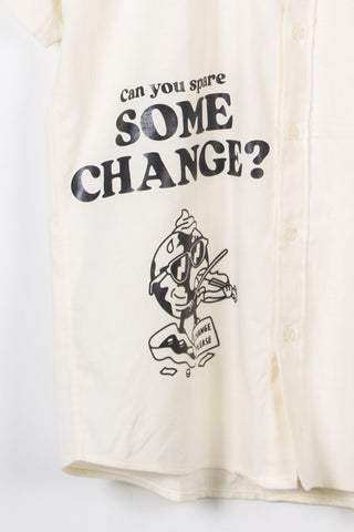 Some change off white upcycled shirt