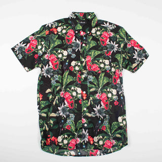 Black hibiscus oahu shirt