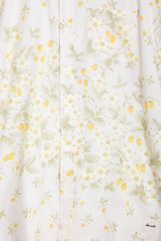 Yellow strawberries upcycled shirt