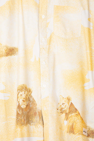 Lions savanna upcycled shirt