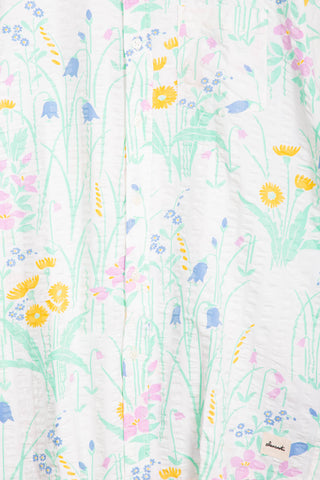 Acid flowers upcycled shirt