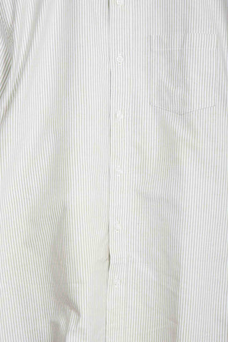 Green stripes upcycled shirt
