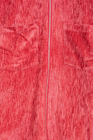 Red charmer upcycled jacket
