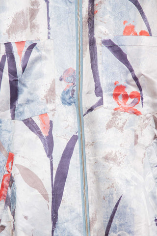 Fresh watercolor upcycled jacket