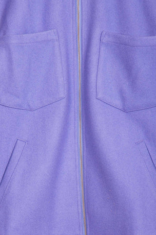 Purple feel upcycled jacket