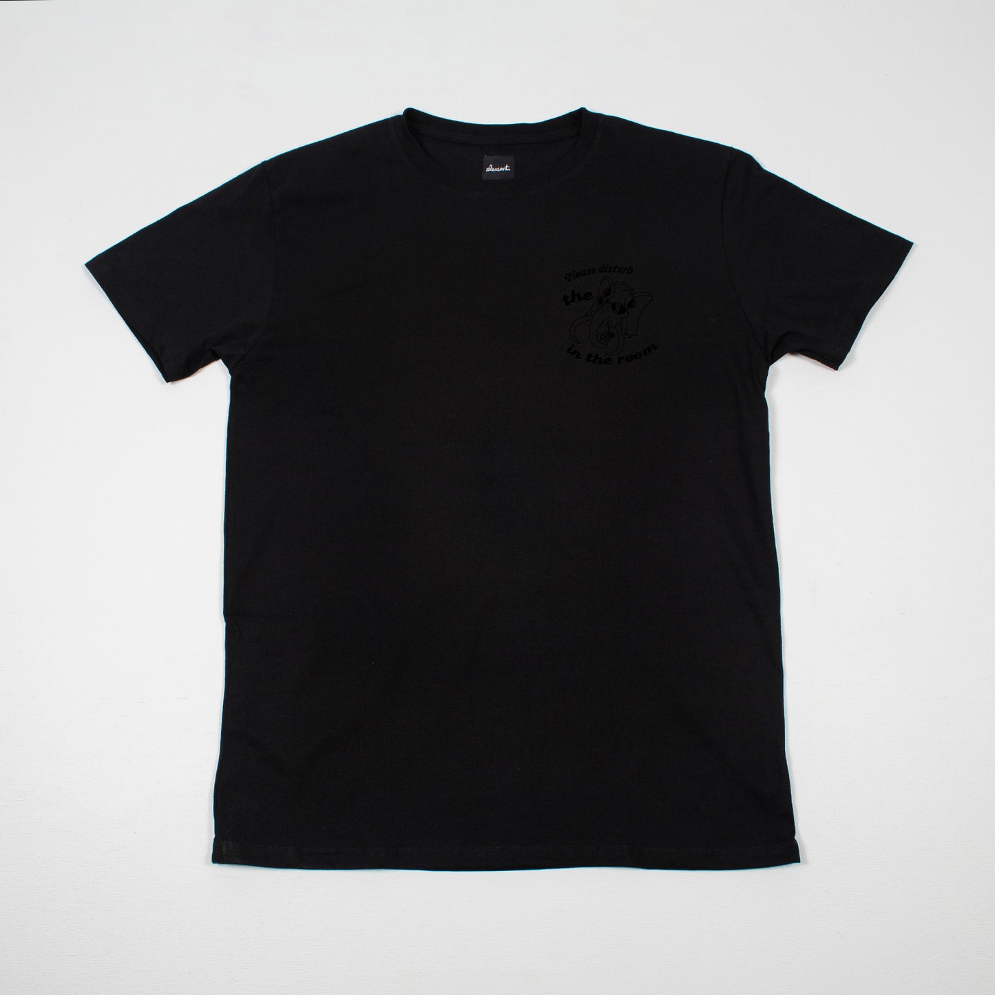 Elephant in the room black tee
