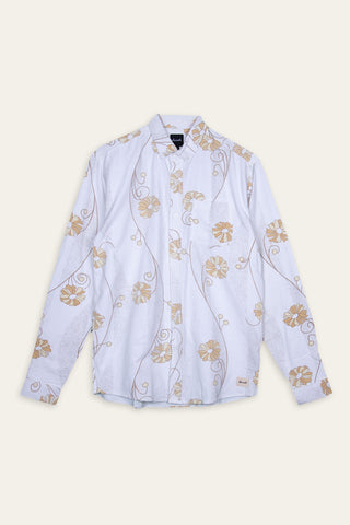 Wild flower upcycled shirt