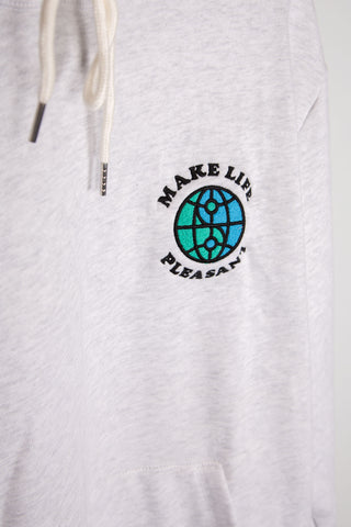 Grey melange deadstock hoodie