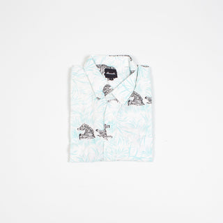 Zebras poppin upcycled shirt