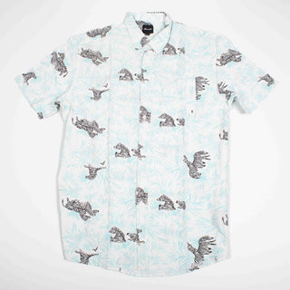 Zebras poppin upcycled shirt
