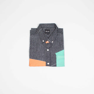 Tv noise upcycled shirt