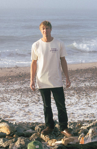 Low emission luxury white tee