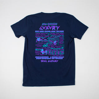 Low emission luxury navy tee