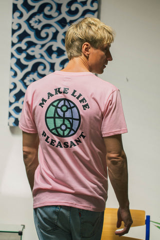 Make life Pleasant pink tee