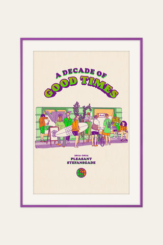 A decade of good times screen print