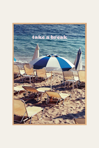 Take a break parasol poster