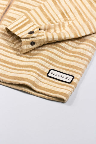 Golden stripes upcycled thy jacket