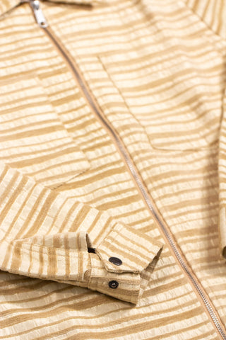 Golden stripes upcycled thy jacket
