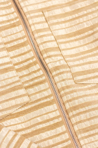 Golden Stripes Upcycled Thy Jacket