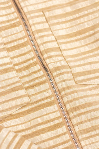 Golden stripes upcycled thy jacket
