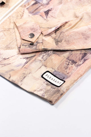 Abstract pattern upcycled thy jacket