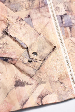 Abstract pattern upcycled thy jacket