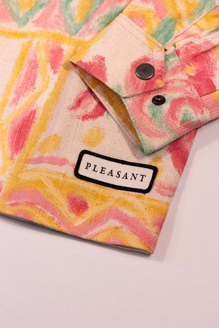 Water color upcycled thy jacket