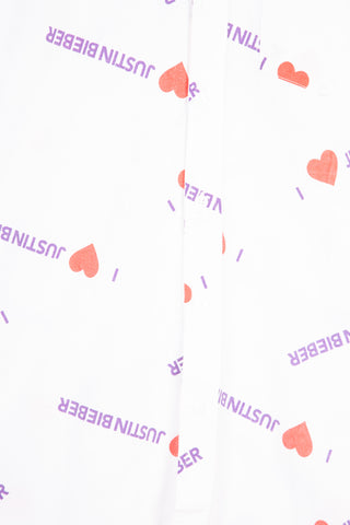 I heart Bieber upcycled shirt