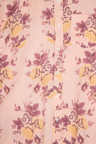 Autumn flower power upcycled shirt