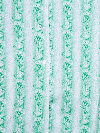 Flower rows upcycled shirt