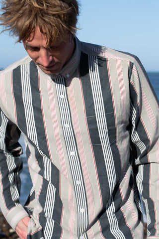My kind of stripes upcycled shirt
