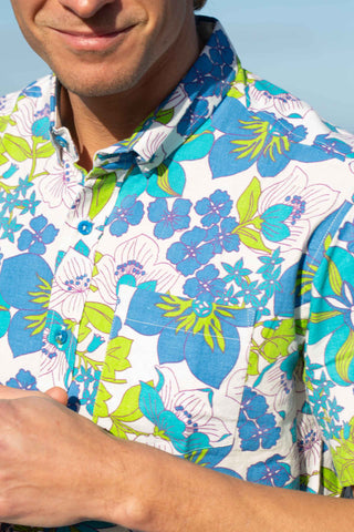 Garden lake upcycled shirt