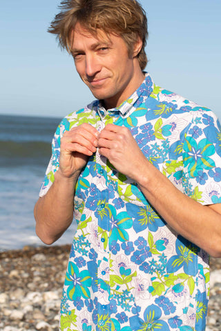 Garden lake upcycled shirt
