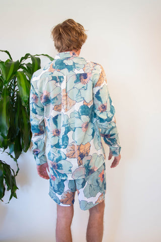 Upcycled garden evening shirt