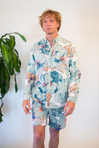 Upcycled garden evening shirt