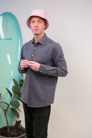 Ocean plastic grey upcycled shirt