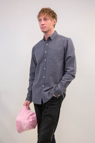 Ocean plastic grey upcycled shirt