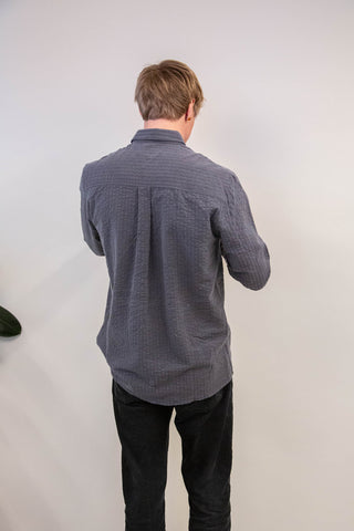 Ocean plastic grey upcycled shirt