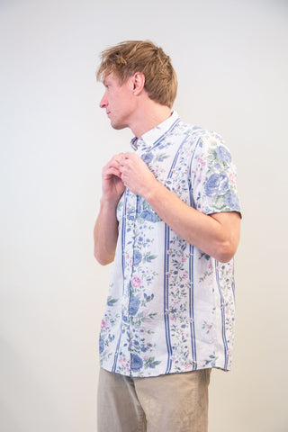 Scent of flowers upcycled shirt