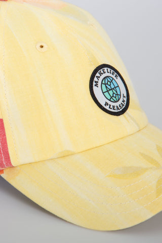 Lemon drop upcycled cap