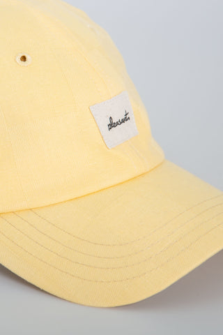 Checkered yellow upcycled cap