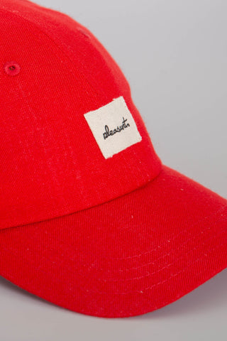 Such a red upcycled cap