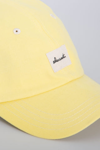 Smooth yellow upcycled cap