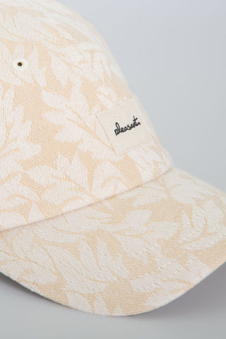 Winter jaquard flower upcycled cap