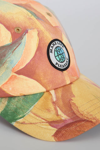 Flower love upcycled cap