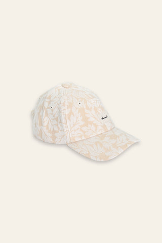Winter jaquard flower upcycled cap