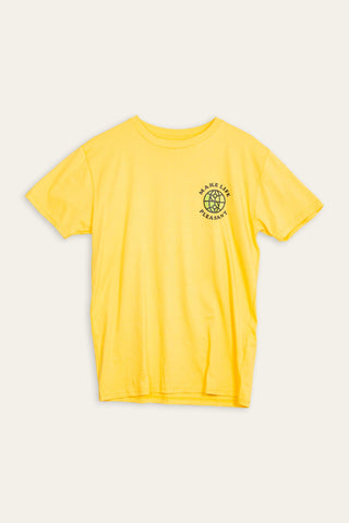 Make life Pleasant yellow tee