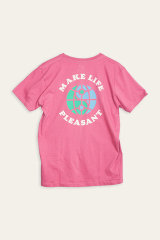 Make life Pleasant dust red tee