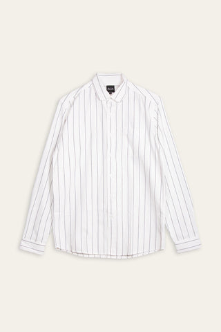 Black stripes upcycled shirt
